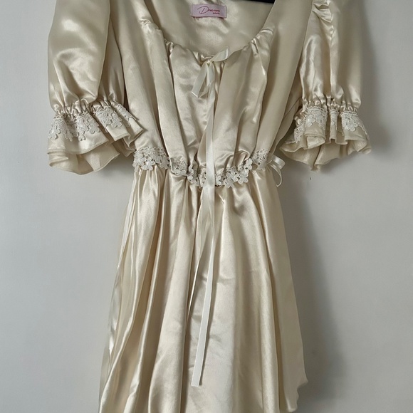 Dreamers Rebels Satin Babydoll Dress - Picture 2 of 3